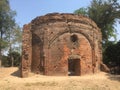 The Ruins of Ancient Portuguese Church at Syriam Myanmar. The catholic church have begun in 1749 Royalty Free Stock Photo