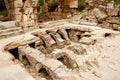 Ruins of ancient public baths.