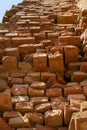 ruins of an ancient red brick castle Royalty Free Stock Photo