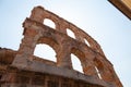 The ruins of the ancient Roman arena in Verona. Italy Royalty Free Stock Photo