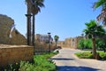 Ruins of the ancient Roman city of Caesarea. Israel Royalty Free Stock Photo