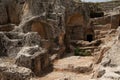 Necropolis of the ancient city of Perre or Pirin, Adiyaman, Turkey Royalty Free Stock Photo