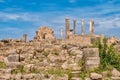 Ruins of the ancient Roman city of Volubilis, near Meknes, Morocco. Royalty Free Stock Photo