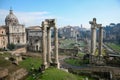 Ruins of ancient Roman Forum in Rome Royalty Free Stock Photo