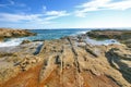 Ruins of ancient roman harbour Royalty Free Stock Photo