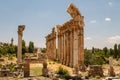 Ruins of the ancient Roman sacred site Baalbek Royalty Free Stock Photo