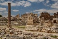 Ruins of the ancient Roman sacred site Baalbek Royalty Free Stock Photo