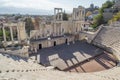 Ruins of an Ancient Roman Theatre in Plovdiv, Bulgaria Royalty Free Stock Photo