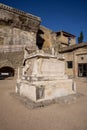 Ruins of ancient roman town Ercolano - Herculaneum, destroyed by the eruption of the Mount Vesuvius