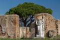 Ruins of the ancient Roman town Ostia Antica