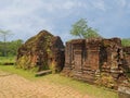 Ruins of the ancient Shaiva Hindu temple at My Son sanctuary in central Vietnam Royalty Free Stock Photo