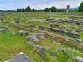 Ruins  in the Ancient site of Filipoi Royalty Free Stock Photo