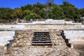 Ruins of ancient stageira city in Halkidiki, Greece Royalty Free Stock Photo
