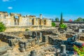 Ruins of an ancient synagogue in Capernaum, Isarel Royalty Free Stock Photo