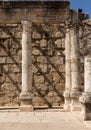Ruins of ancient synagogue in Capernaum - Israel Royalty Free Stock Photo