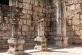 Ruins of ancient synagogue in Capernaum - Israel Royalty Free Stock Photo