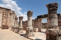 Ruins of ancient synagogue in Capernaum, Israel. Royalty Free Stock Photo