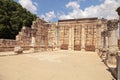 Ruins of ancient synagogue in Capernaum, Israel.