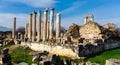 Ruins of ancient Temple of Aphrodite in Aphrodisias, Caria, Turkey Royalty Free Stock Photo