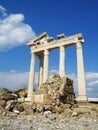 Ruins of ancient temple dedicated to Apollo in Side, Turkey