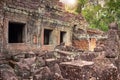 Ruins of ancient temple lost in jungle Royalty Free Stock Photo