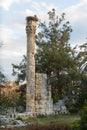 Ruins of the ancient temple in Silifke town, Mersin province Royalty Free Stock Photo
