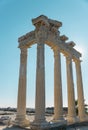 Ruins of the ancient temple of Venus in the city of Side. Turkey. 04.01.2023