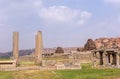 Ruins of Ancient Temple and Vijaya Vitthala Temple, Hampi, Karnataka, India Royalty Free Stock Photo