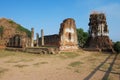 Ruins of the ancient temple Wat Nakorn Kosa in Lopburi, Thailand.