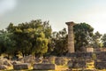 Ruins of the Temple of Zeus, Olympia Royalty Free Stock Photo