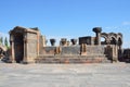 The ruins of the ancient temple of Zvartnots, Armenia Royalty Free Stock Photo