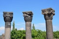 The ruins of the ancient temple of Zvartnots, Armenia Royalty Free Stock Photo