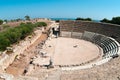 Ruins of ancient theater in Salamis Royalty Free Stock Photo