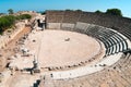 Ruins of ancient theater in Salamis Royalty Free Stock Photo