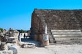 Ruins of ancient theater in Salamis Royalty Free Stock Photo