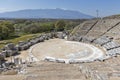 Ruins of The ancient theatre in the Antique site of Philippi, Greece