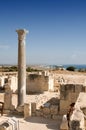 Ruins of ancient theatre - column marble