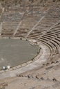 Ruins of the ancient theatre of Halicarnassus, now Bodrum Royalty Free Stock Photo