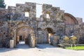 Ruins of the ancient theatre in Side, Turkey Royalty Free Stock Photo