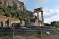 Ruins of the ancient Tholos of Delphi Royalty Free Stock Photo