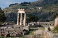 Ruins of the ancient Tholos of Delphi Royalty Free Stock Photo