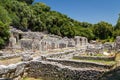Ruins of the ancient town Butrint & x28;Buthrotum& x29; Royalty Free Stock Photo