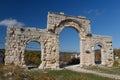 Ruins of the ancient town Diokaisareia in Uzuncaburc village