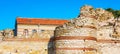 Ruins of the ancient wall, Nesebar, Bulgaria Royalty Free Stock Photo