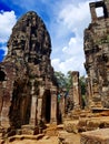 Ruins of Angkor Wat, Hindu temple complex in SIEM REAP, CAMBODIA Royalty Free Stock Photo