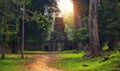 Ruins of Angkor Wat, part of Khmer temple complex, Asia. Siem R