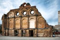 Ruins of Anhalter Bahnhof station in centre of city Berlin in Germany