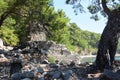 Ruins of antic port Phaselis, Turkey