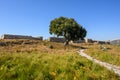 Ruins of the Antimachia Castle on the island of Kos in Greec Royalty Free Stock Photo