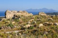 Ruins of the Antimachia Castle, Kos island, Greece Royalty Free Stock Photo